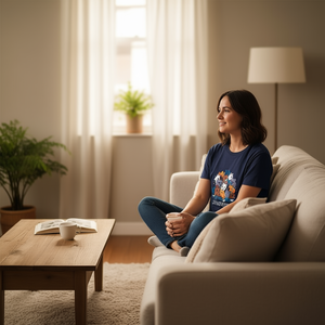 T-shirt Catastrophic By Vallina84 con design a forma di gatto, unisex, taglia adulto M L XL XXL - Product Image 3