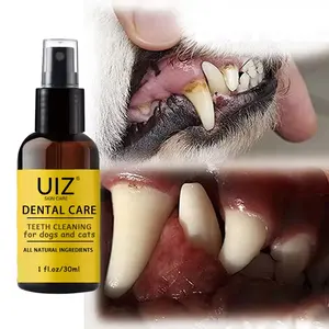 Wholesale Natural Pet Teeth Spray Safe Oral Cats And Dogs Odor Remover Whitening Stains Tartar Cleaning Dental Spray