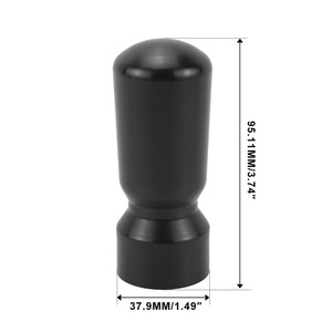 Car Gear <b>Shift</b> <b>Knob</b> Black Universal Ergonomic Rubber SP-263 95.1mm 37.9mm - Product Image 1