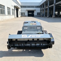 Dernier modèle de robot tondeuse industriel 15HP 532cc à moteur diesel, télécommandé pour terrains de sport et forêts, portée max. 2000mm