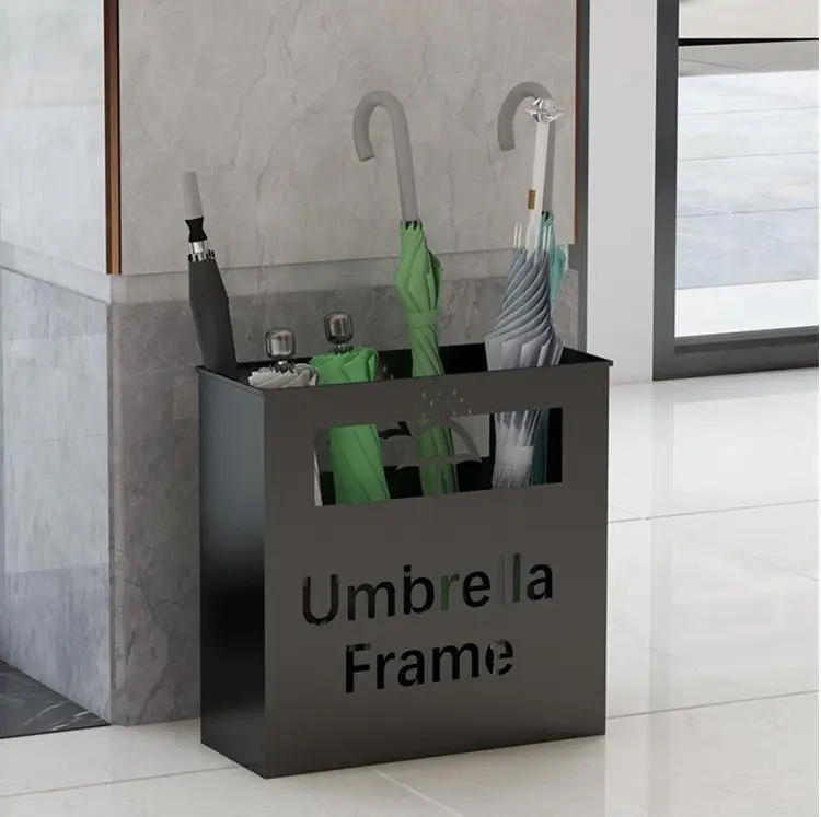 Высококачественная металлическая стойка для зонтиков в офисе, гостинице