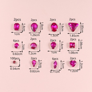 Paquete de 130 piezas <span class=keywords><strong>fondo</strong></span> blanco garra de Cristal Diamantes de imitación cosidos a mano DIY accesorios de ropa para boda suministros promocionales para fiestas - Product Image 4