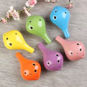 Juguete Educativo para Niños, Ocarina de Cerámica de 6 y 12 Orificios, <span class=keywords><strong>Flauta</strong></span> Ocarina, <span class=keywords><strong>Instrumento</strong></span> Musical - Product Image 1