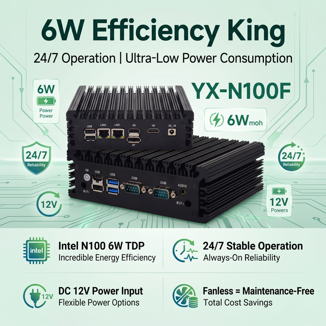 Best Selling Multi I/O N100 Embedded Motherboard Dual LAN 2COM RS485 Type-C M.2 Mini PCIe Industrial Gateway Automation