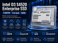Untuk Intel Solidigm D3-S4520 SSDSC2KB038TZ01 3.84TB Enterprise SATA SSD, 2.5" 7mm SATA 6Gb/s TLC Server Solid State Drive