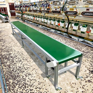 Konveyor Sabuk 2 Lapis Kecepatan Dapat Diatur dari Baja Anti Karat untuk Penggunaan Peternakan dan Pembiakan Hewan, Khusus untuk Kotoran Unggas - Product Image 1