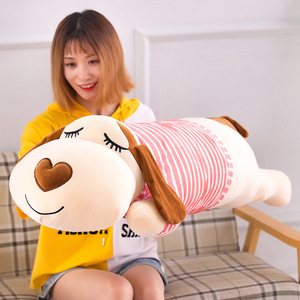 Peluche de Perro Grande y Suave, Almohada de Peluche con Relleno de Algodón, 31cm-50cm, Regalo de Cumpleaños para Niñas, Venta Directa de Fábrica - Product Image 1