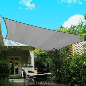 Waterproof Sun Shade Sail UV Blocker Sunshade Patio Gazebo Outdoor 10' x 10' Block Fabric Pergola Carport Awning