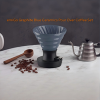 Ensemble de café filtre en céramique EmiGo Drip-Assist avec 20 filtres en papier 03 et contrôle par interrupteur