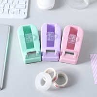 Distributeur de ruban adhésif couleur macaron, machine à ruban adhésif compacte, coupe-ruban créatif de bureau grande taille, approvisionnement direct transfrontalier