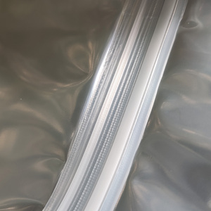 Thiết kế màu tím bề mặt sáng tùy chỉnh in đứng lên Túi Túi đứng lên túi dây kéo kỹ thuật số rõ ràng đứng lên túi - Product Image 6