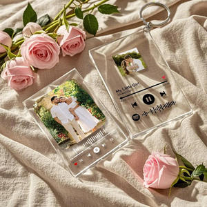 พวงกุญแจอะคริลิครูปแบบทำมือมาใหม่พวงกุญแจคู่นักเรียนสุดสร้างสรรค์ของที่ระลึกของตกแต่งคริสต์มาส - Product Image 3