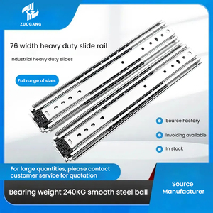 Deslizadores de cajón de alta resistencia montaje <span class=keywords><strong>lateral</strong></span> de extensión completa 22 24 26 28 30 32 34 36 40 pulgadas rieles metálicos guía de pista deslizadores 150lbs - Product Image 5