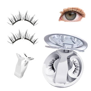 베스트셀러 수제 소프트 마그네틱 속눈썹 2개 자석 글루프리 풀 스트립 내추럴 룩 마그네틱 속눈썹 키트 - Product Image 1