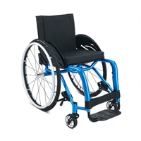 Fauteuil roulant manuel léger pour adultes handicapés, avec absorption des chocs, cadre rigide, pour loisirs et sports actifs, certifié CE ISO.