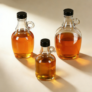 Botella de Vino Tinto Grande de 0.5L 1L 1.5L <span class=keywords><strong>2L</strong></span> 3L con Asa, Fondo Grueso, Gran Capacidad, Botella de Vidrio Transparente para Bebidas, Jugos, Agua - Product Image 3