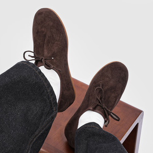 Novedad 2026: Mocasines Planos de Hombre Estilo Retro Marrón con Punta Redonda y Cordones, Ultra Suaves, Casuales, Cómodos, de Moda para Negocios - Product Image 6
