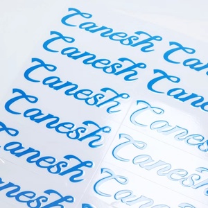 Tùy Chỉnh 3D Vàng Bạc Chuyển Sticker Tên Logo Cá Nhân Bao Bì Mạ Điện Tùy Chỉnh Kim Loại Sticker - Product Image 3