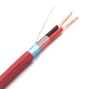 Cable de Alarma contra Incendios PH30 de 2 Núcleos, 0.8mm, 1.0mm, 1.5mm, 2.0mm, de Cobre Desnudo Trenzado, con Blindaje de Lámina de Aluminio y Cubierta LSZH, CAT 3 - Product Image 2