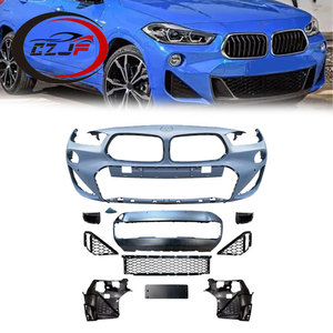 Kit de Carrocería CZJF para <span class=keywords><strong>BMW</strong></span> Serie F39 <span class=keywords><strong>X2</strong></span> 2018 2019 2020 2021 2022 <span class=keywords><strong>2023</strong></span>, Parachoques Delantero con 4 Orificios, Cubierta de Remolque, Barra de Parachoques, Rejilla - Product Image 1