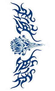 Tatouages temporaires semi-permanents Xfashion Horse Butterfly, imperméables, 2 semaines, 100% encre végétale, papier transfert à l'eau - Product Image 3