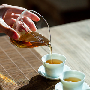 Transparent Glass Fairness Cup Cone Shape Heat Resistant Kung Fu <b>Tea</b> <b>Set</b> Accessory For Afternoon <b>Tea</b> Serving Cup - Product Image 3