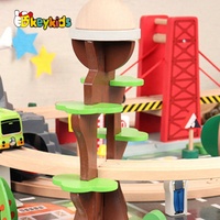 Train en bois sur mesure pour enfants, W04C219, train de ville, personnalisable