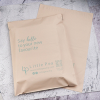 Sac d'expédition en polyester biodégradable auto-adhésif de haute qualité avec logo imperméable pour l'emballage de chaussures et de vêtements