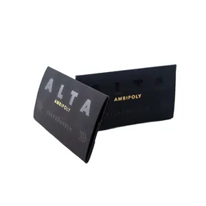 Sobre Custom Spot UV Gold Stamping Logo Black Paper A7 Gift Card Holder Packaging Self Seal Envelopes Wedding Card Envelope