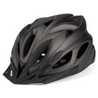 Casque de vélo unisexe Shinmax avec feu arrière détachable, visière pare-soleil, léger, réglable, en éponge, pour adultes et jeunes