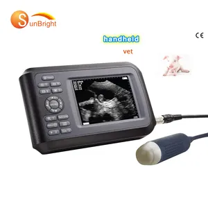 SUN-807F sistem diagnostik Ultrasound domba babi medis dokter hewan genggam layar 5.6 inci