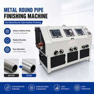 เครื่องขัดท่อแบบสายพานอัตโนมัติ 10-80 มม. เครื่องเจียรท่อสแตนเลส พร้อมระบบปรับความเร็ว 1-7 ม./นาที กำลังสูง 12 กิโลวัตต์ มาตรฐาน CE - Product Image 1