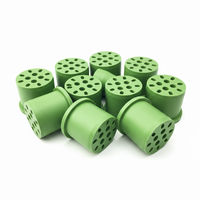 Bouchon d'étanchéité personnalisé étanche 8 voies en caoutchouc EPDM/Silicone, durable, 30~90 Shore, pour câbles à fibre optique multiples, anti-poussière