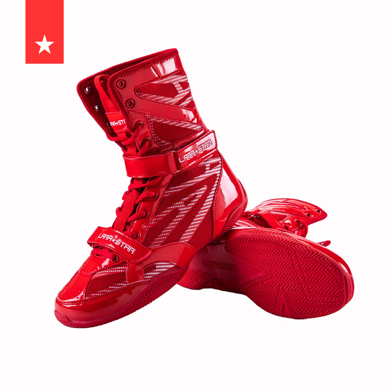 Custom White Boxing Shoes High Quality Breathable Design