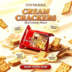 Wholesale Crackers <strong>Biscuits</strong>, Cream Cracker and <strong>Ginger</strong> Cracker Mix Crispy Snack <strong>Biscuits</strong> for Supermarket and Convenience Store - Product Image 2