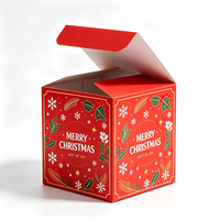 Boîte de calendrier de l'avent personnalisée en gros, boîte cadeau de compte à rebours de Noël avec tiroirs coulissants, emballage cadeau de fêtes