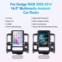 Navihua untuk Dodge RAM 2008 2014 Upgrade Mobil 14.5 Inch Radio Mobil Android GPS Navigasi Multimedia Carplay Auto Head Unit Stereo