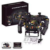 Simulador de Carreras de Autos Deportivos, Volante, Bloques de Construcción, Modelo MOC, Tablero Interactivo con Control por Aplicación, Regalo de Navidad