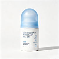 Déodorant anti-transpirant minéral AHA BHA avec protection contre la transpiration et les odeurs pendant 48 heures, sans aluminium, pH équilibré, parfum frais en poudre