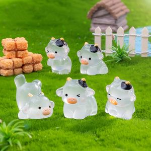 Micro Paysage Amusant Mignon Vache Lumineuse Résine Simulation Animal Petits Ornements Jardin Paysage Mini Décorations <span class=keywords><strong>De</strong></span> Bureau - Product Image 3