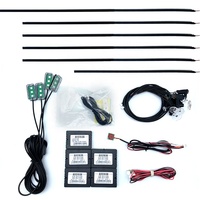 Kit d'éclairage d'ambiance intérieur pour voiture ADT 18 en 1, éclairage LED RVB multicolore, contrôle par application, lampe d'ambiance symphonique