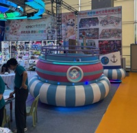 Manège Disco Turntable Tagada pour parcs d'attractions et fêtes foraines, manège disco rotatif palpitant avec lumières colorées