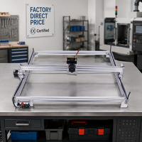 Mini routeur CNC de bureau DIY 6550, machine de gravure laser 65x50cm pour la découpe et la sculpture du bois et du MDF, idéal pour les petites entreprises
