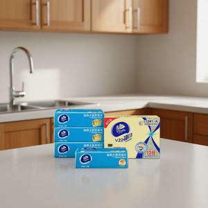 Toallas de Cocina Vinda, 80 Hojas, 24 Paquetes, Material de Bambú, a Prueba de Niños, Impresas, Forma Redonda, Toalla para Desmaquillar - Product Image 2