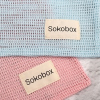 Pochette en coton biologique naturel avec cordon de serrage, écologique, personnalisée, pour savon, cadeaux, cosmétiques, sac en maille de coton anti-poussière