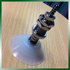 PFTS-50-6-S Vacuum <b>Suction</b> Cup Assembly 1/4 In Thread Self Priming Mold Pneumatic Single <b>Pad</b> Standard Type - Product Image 1
