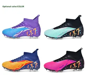 Botas de Fútbol Xunhe de Caña Alta, Tacos para Césped, Entrenamiento Deportivo, Fútbol Sala, Tacos para Césped Artificial, Zapatillas Deportivas para Hombre, Zapatos de Fútbol para Niños - Product Image 5