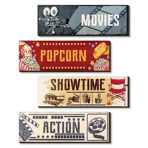 KingWin - Decoración de Pared de Madera Retro con Diseño de Películas, Rectángulo, Decoración del Hogar, Arte para Sala de Estar - Product Image 5