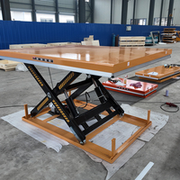 Plateforme élévatrice à ciseaux électrique fixe pour le transport de matériaux, directement de l'usine