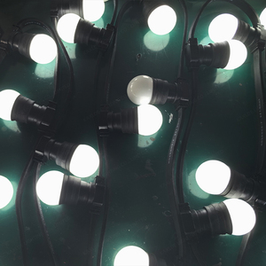 IP65 야외 꽃줄 E27 LED 벨트 라이트 스트링 스타일 휴일 조명을위한 플랫 와이어 크리스마스 장식 - Product Image 2